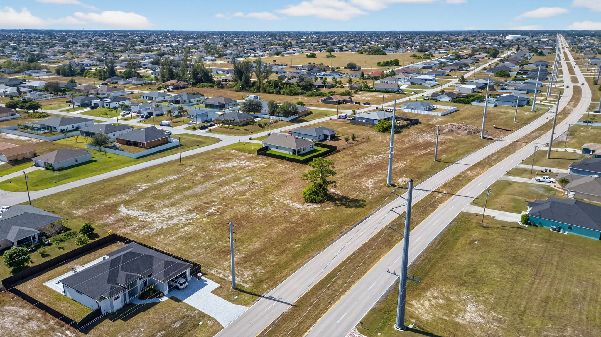 Aerial Front Exterior 4