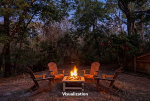 104-Prince-Charles-Ct-Fire-Pit-Area-Sunset