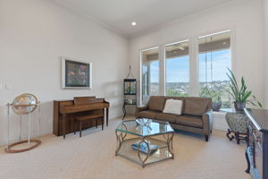 Formal Living Room w/ View of Pool and Golf Course