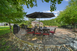 Expansive Stone Pool Deck