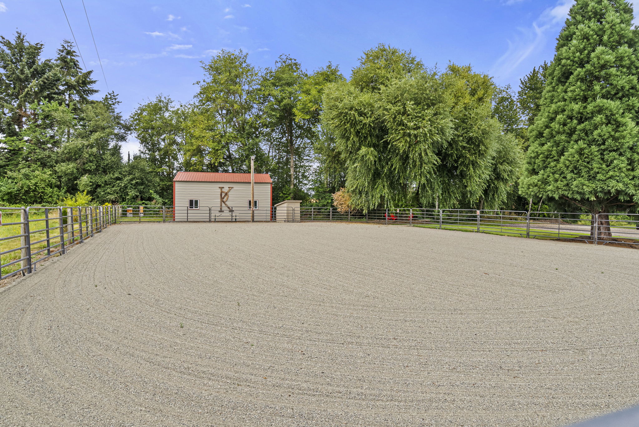 106' x 60' lighted riding arena, designed for riders of every level
