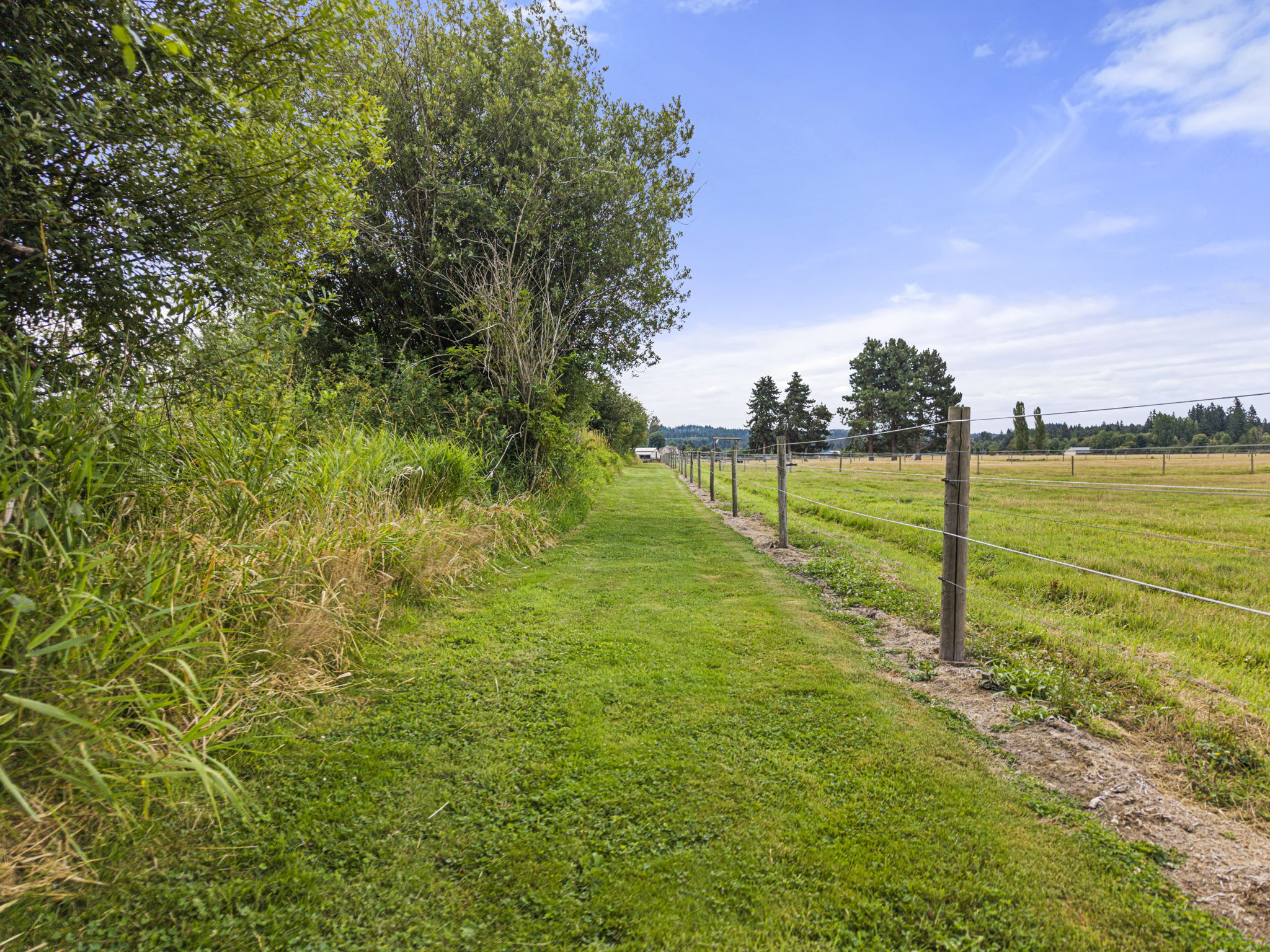 Trail around the Keystone Ranch along the creek  for riding or taking a stroll