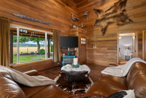 Natural wood finishes create timeless character