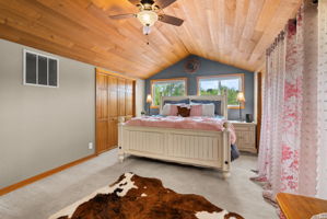 Relax and recharge in the primary bedroom