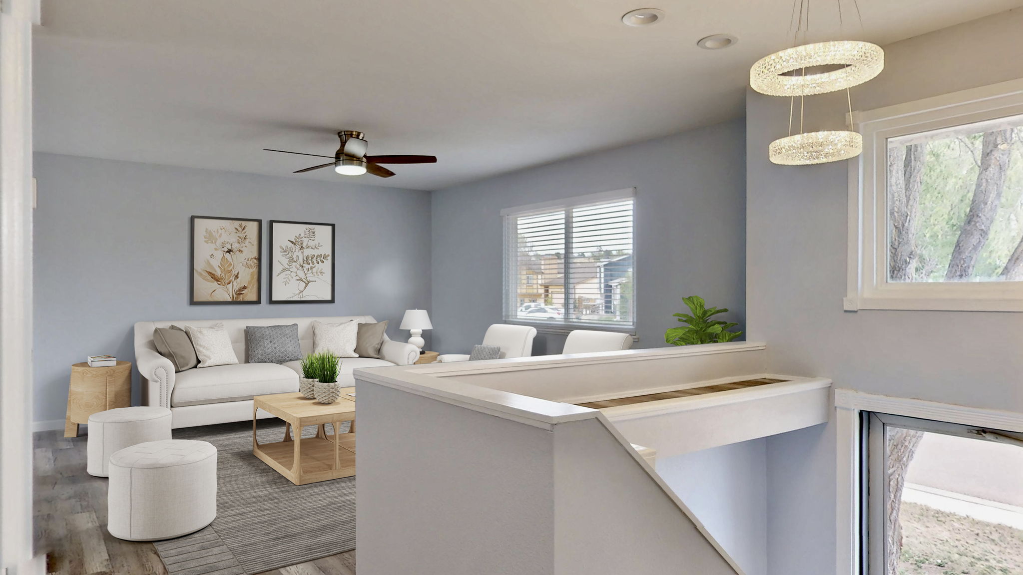 Main Floor Living Room - Virtually Staged