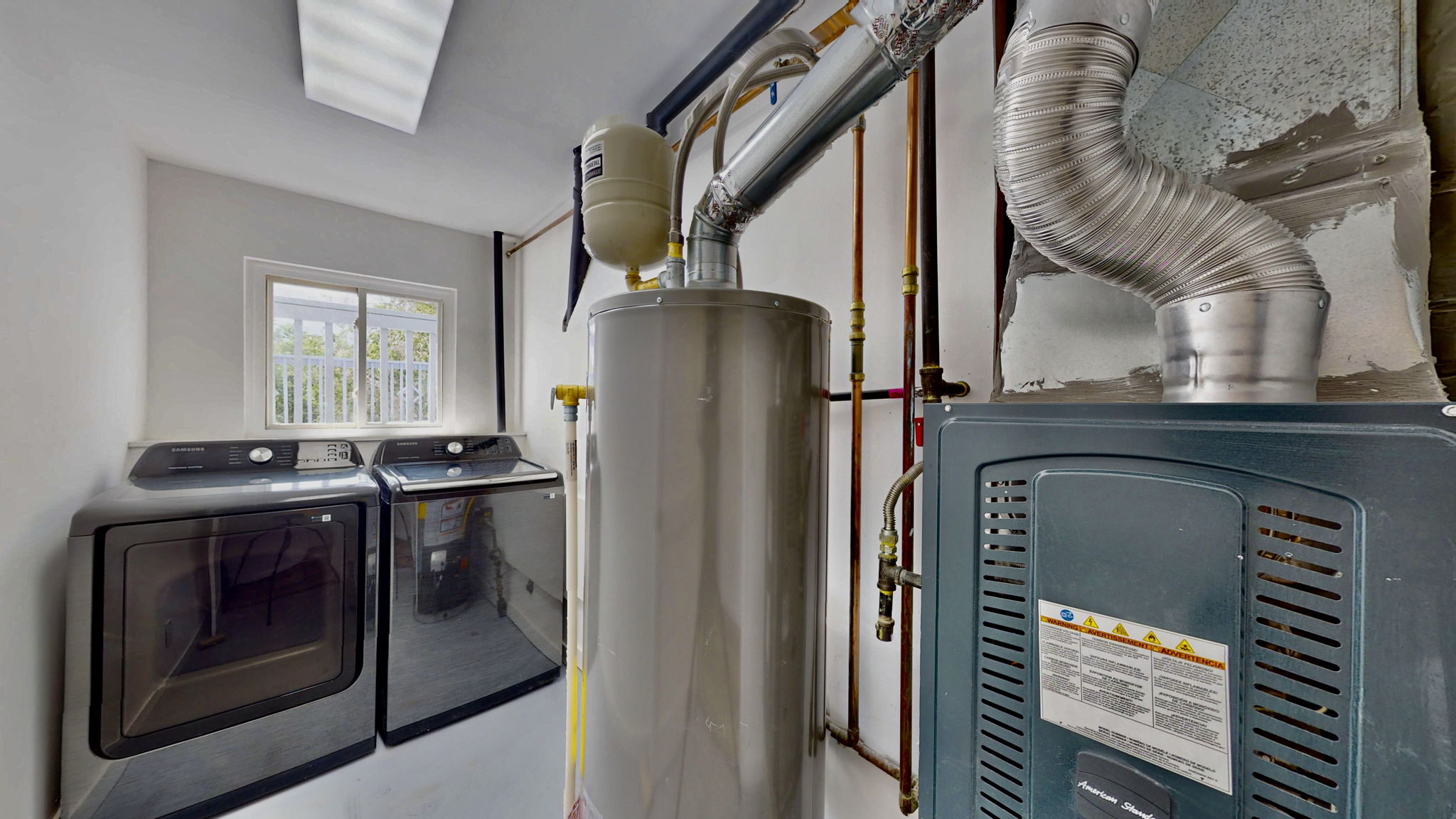 New washer, drier, water heater & furnace!