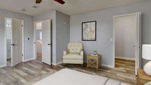 Main Level Primary Bedroom - Virtually Staged