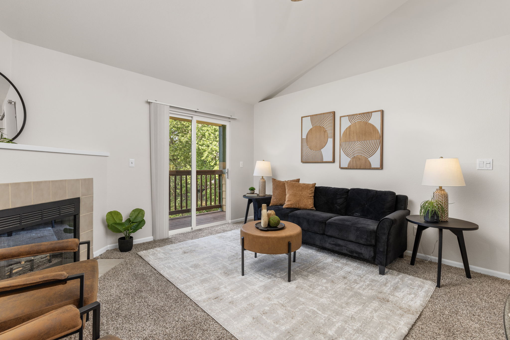 Living Room Opens to Your Private Balcony