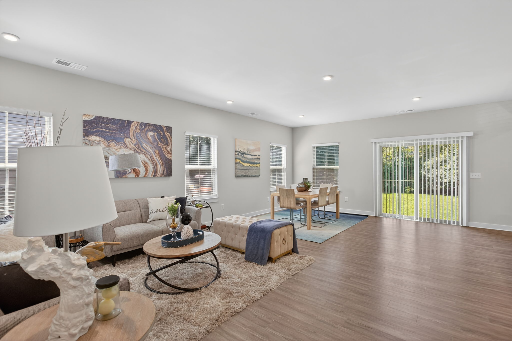 Beautiful tree line view from the entire living area