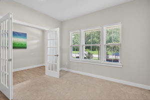 Bonus room with french doors off the foyer!