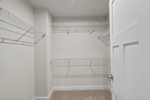 1 of 2 giant closets in the primary suite