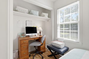 Bedroom 3 w/office area in closet space