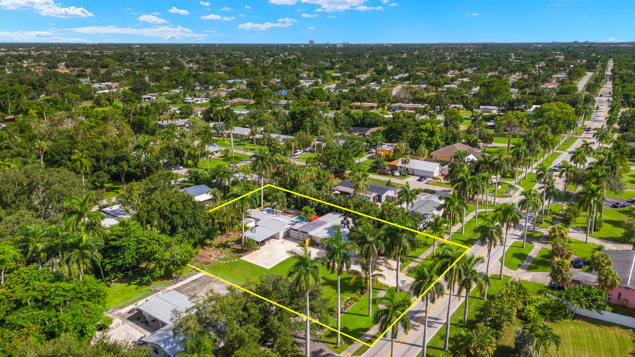 Aerial Front Exterior 2 of 3 - lot lines