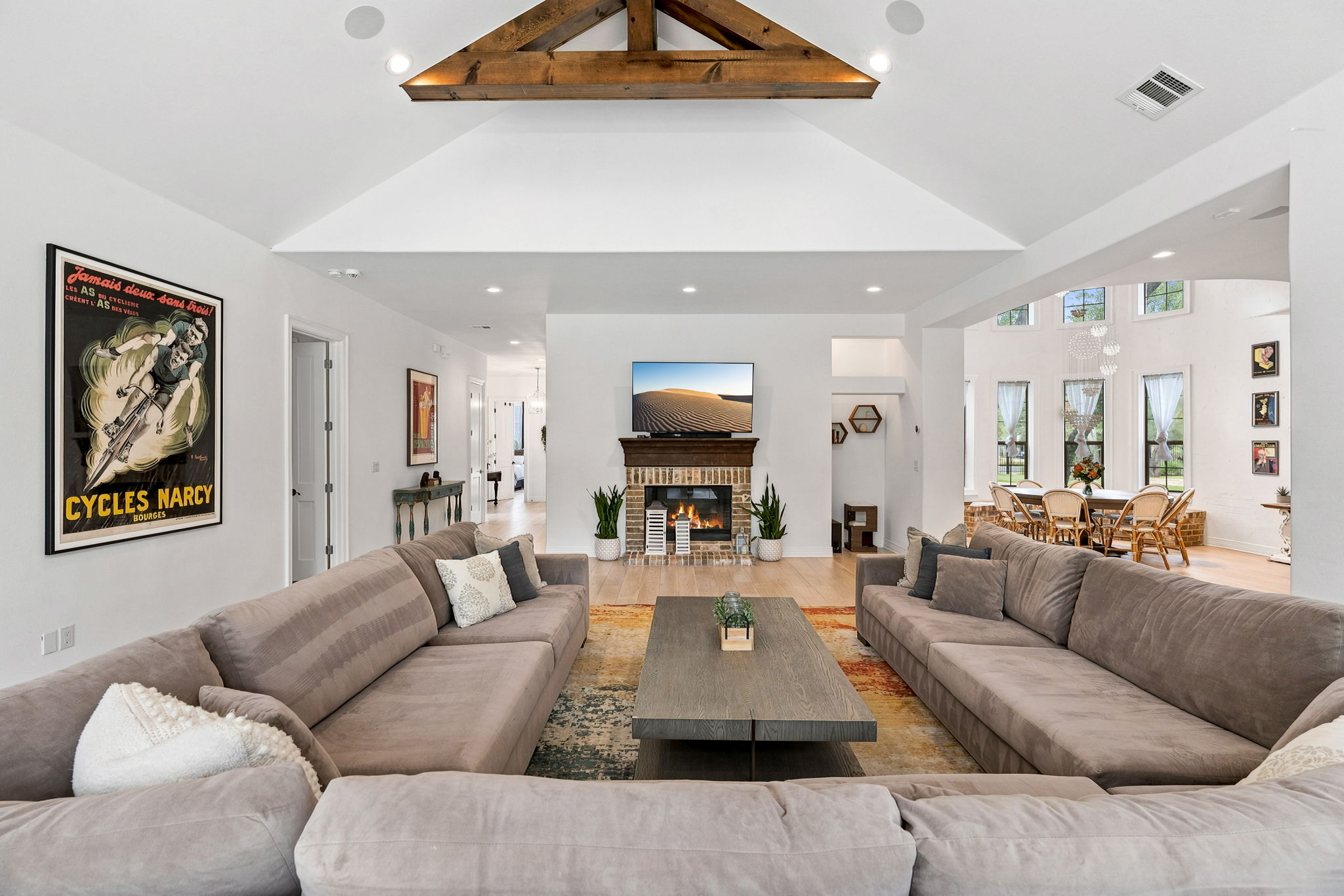 Family Room with Fireplace