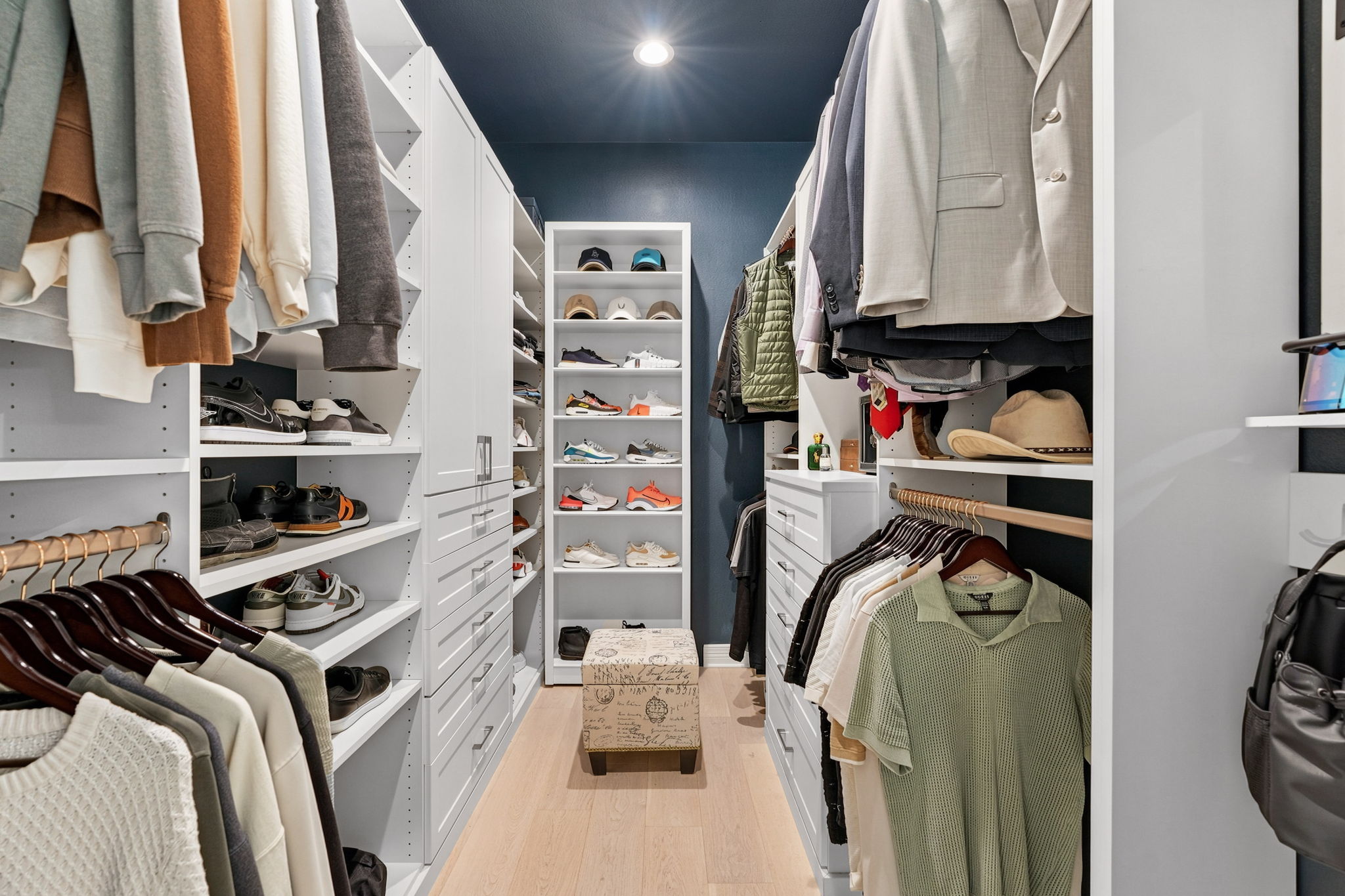 Primary Closet 2 with Hidden Storage