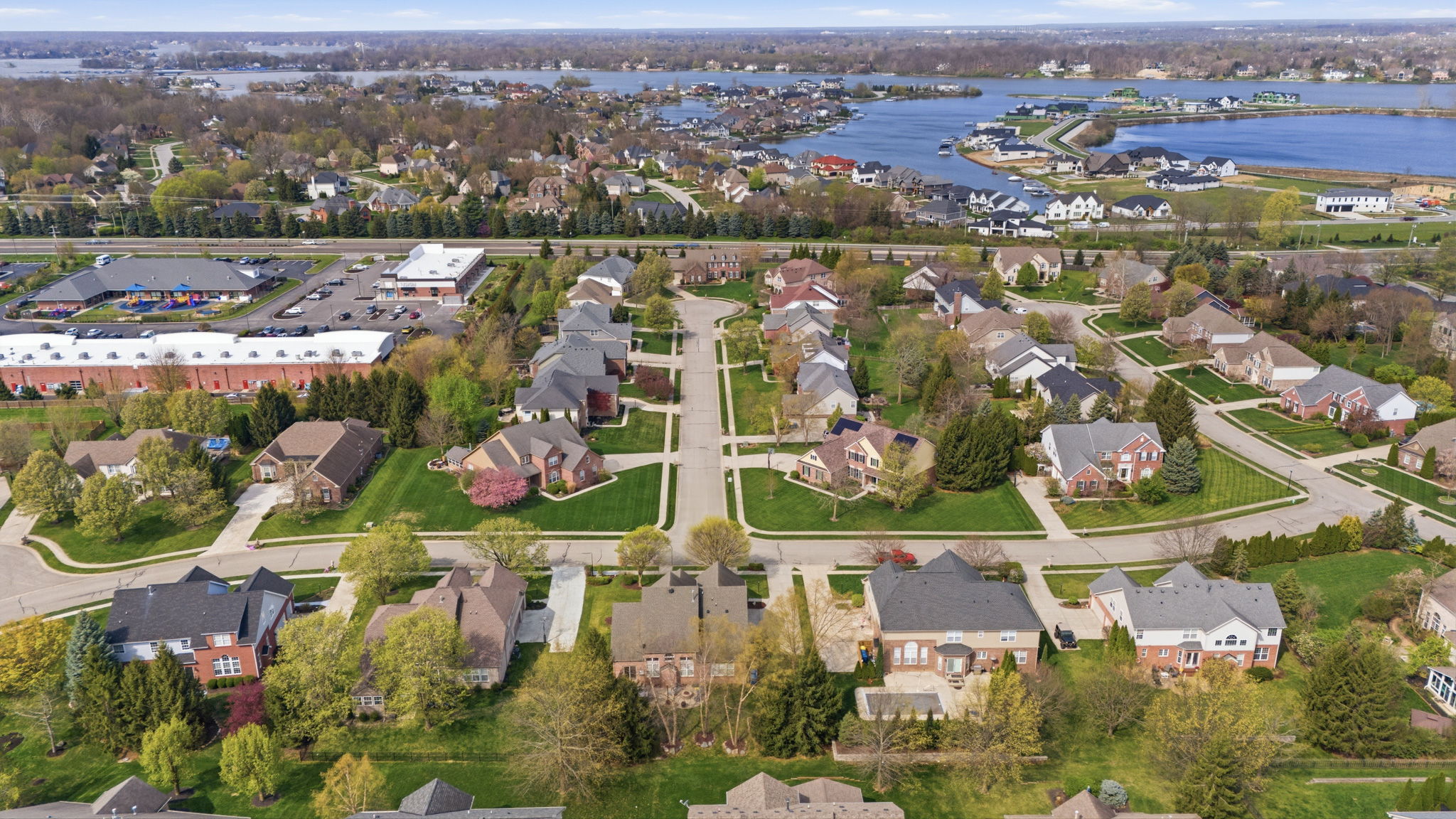 Aerial House/School/Lake