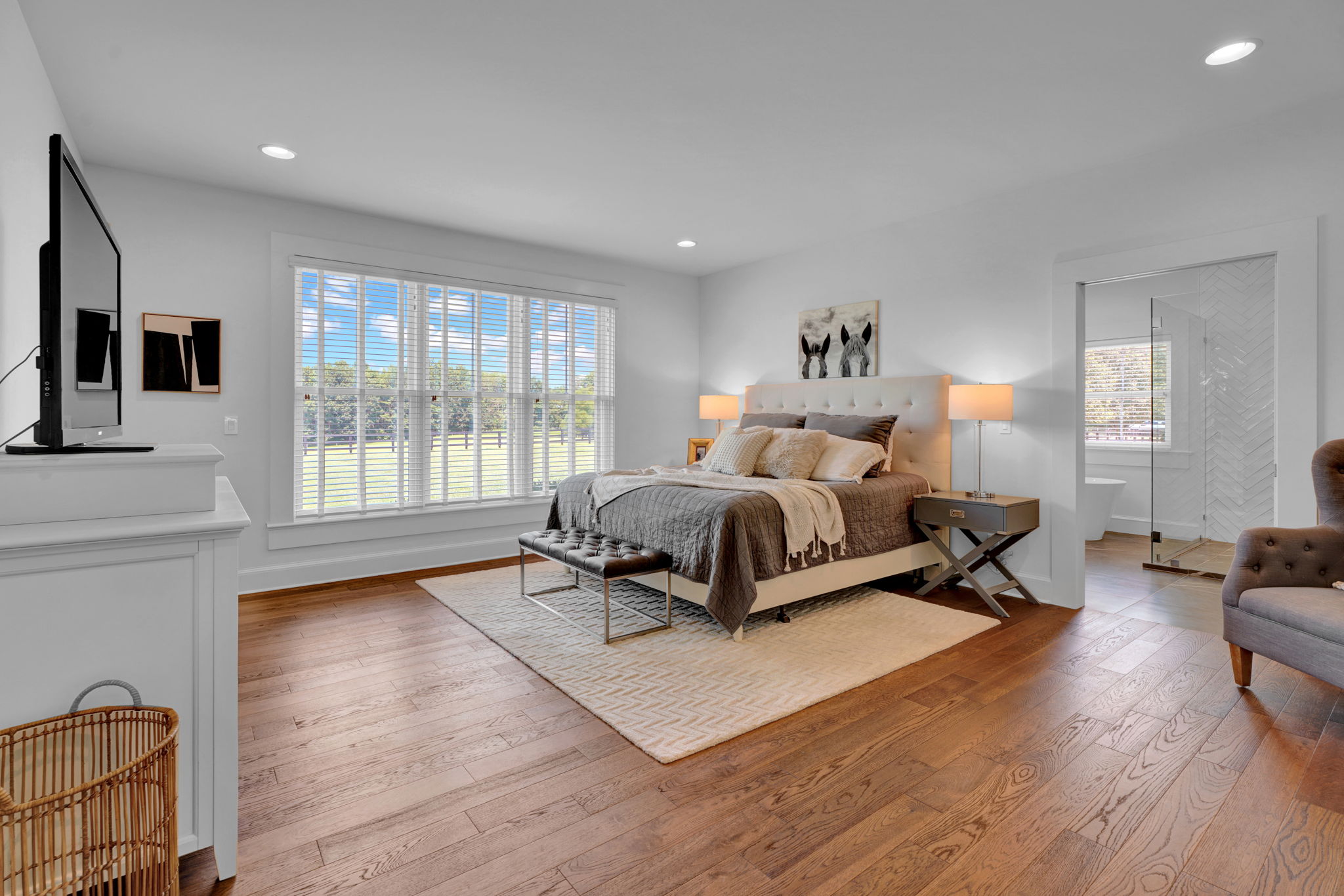 Primary Suite With Hardwood Floors