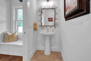 1/2 Bath Off Kitchen (Walk-In Pantry not pictured)
