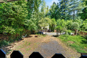 The front yard with ample parking.