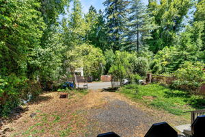The front yard with ample parking.