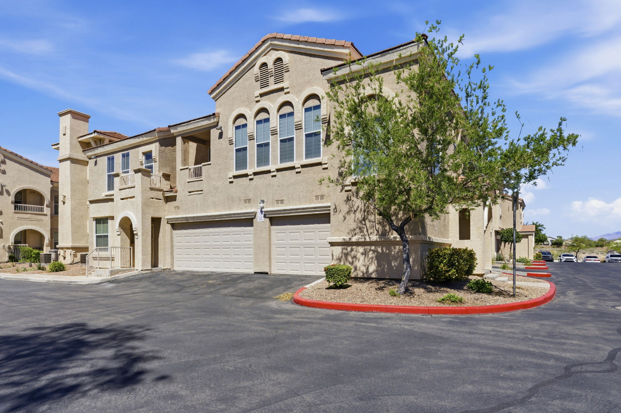 Spacious 2 car garage.