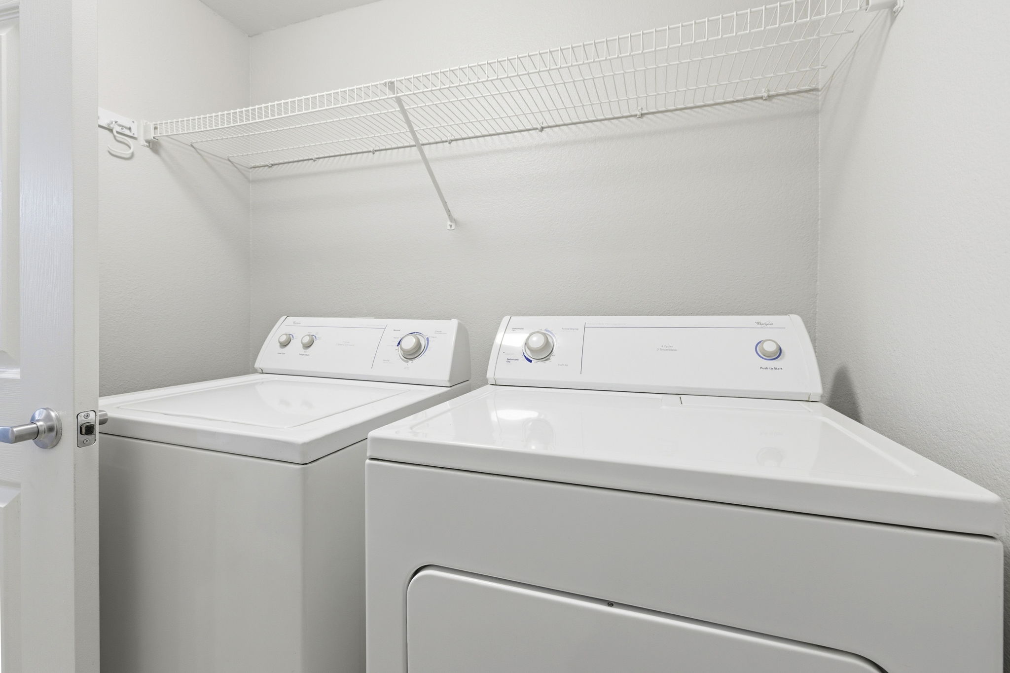 Full size laundry room.