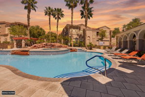 Vegas sunsets are gorgeous at Chateau Versailles.