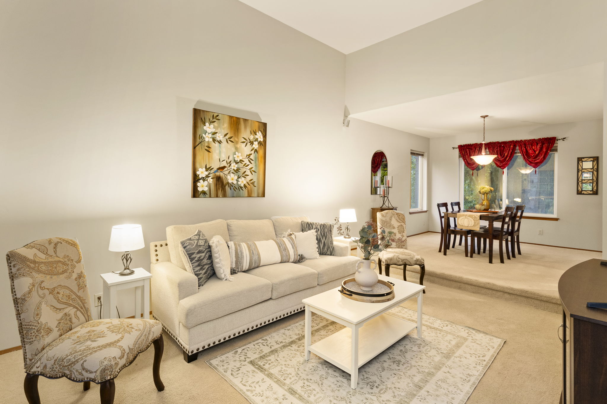 Another shot of the front living room and formal dining.