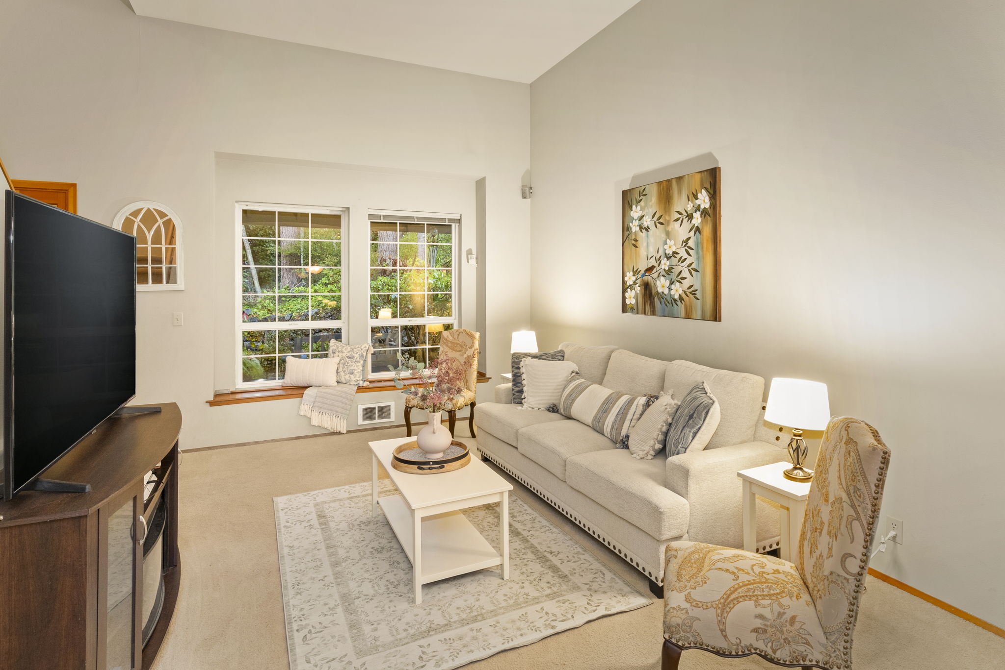 Front living room from the dining.