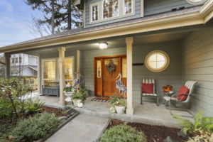 Covered front porch.