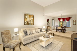 Another shot of the front living room and formal dining.