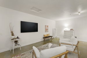 Converted 2 car garage space with kitchen...could be easily converted back to garage.