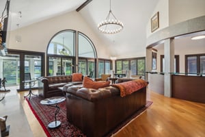 Living room with another area for table