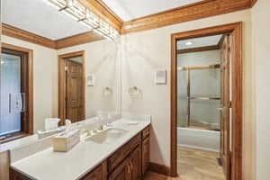 Full bath attached to Bedroom #2