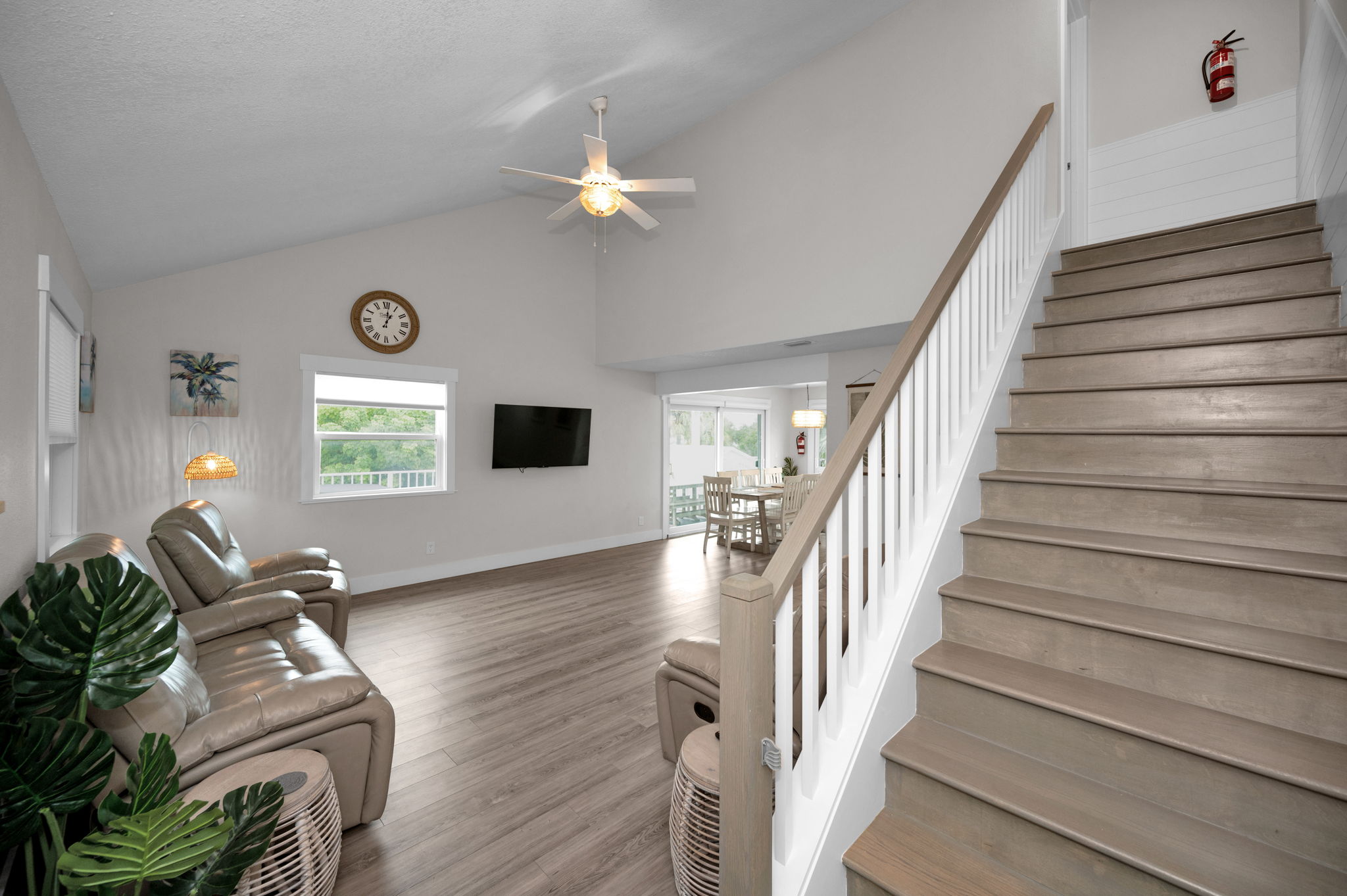 Unit B Entry and Living Room