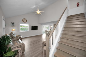 Unit B Entry and Living Room