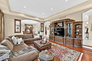 Breakfast Room Overlooks Expansive Family Room