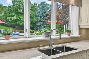 Basement Kitchen Pool and Ravine Views