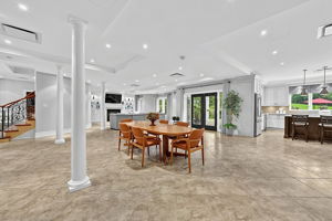 Recreation Room Walks out to Outdoor Living Spaces