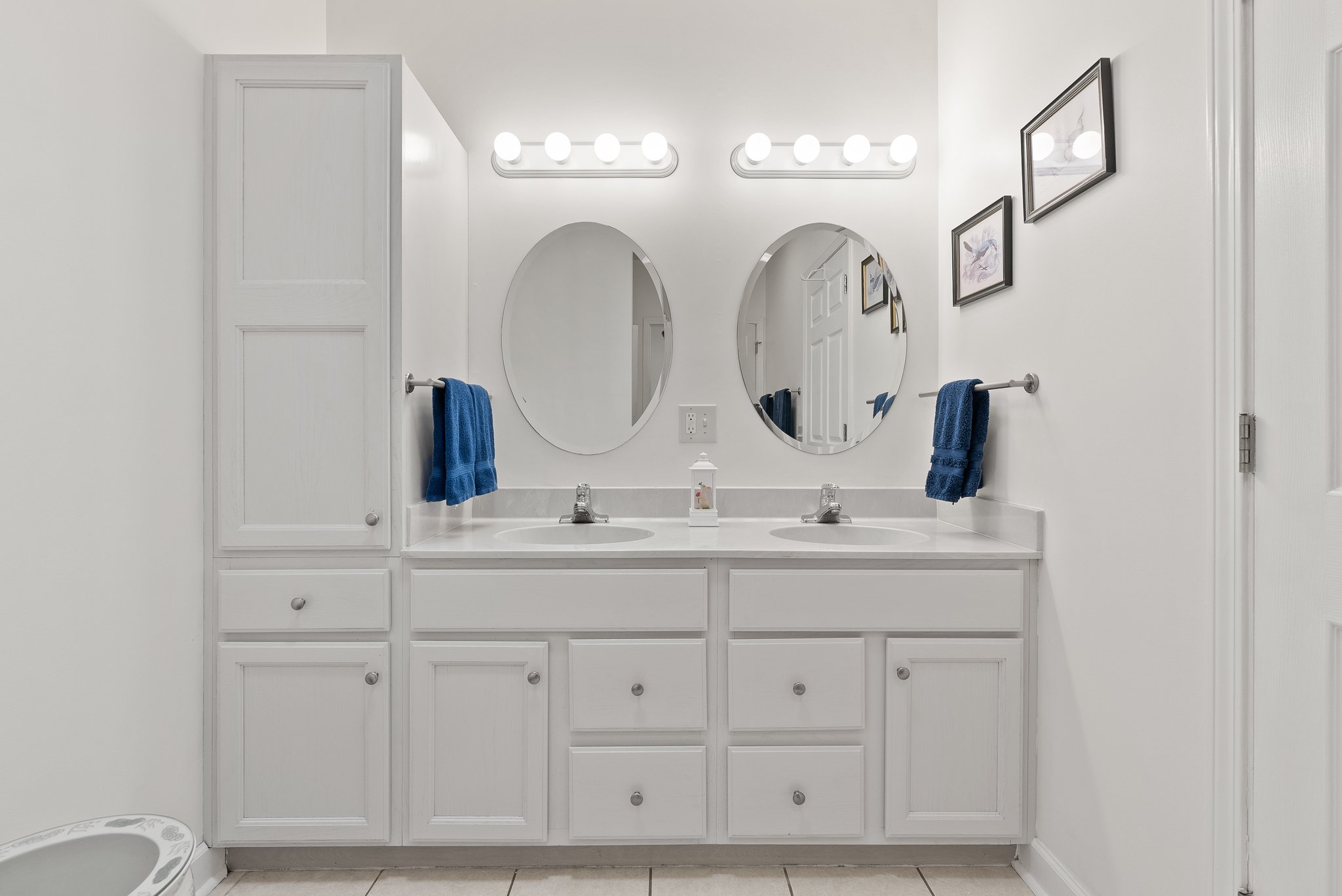 2nd Dwelling Bathroom Double Vanity (not seen: toilet, tub, shower)