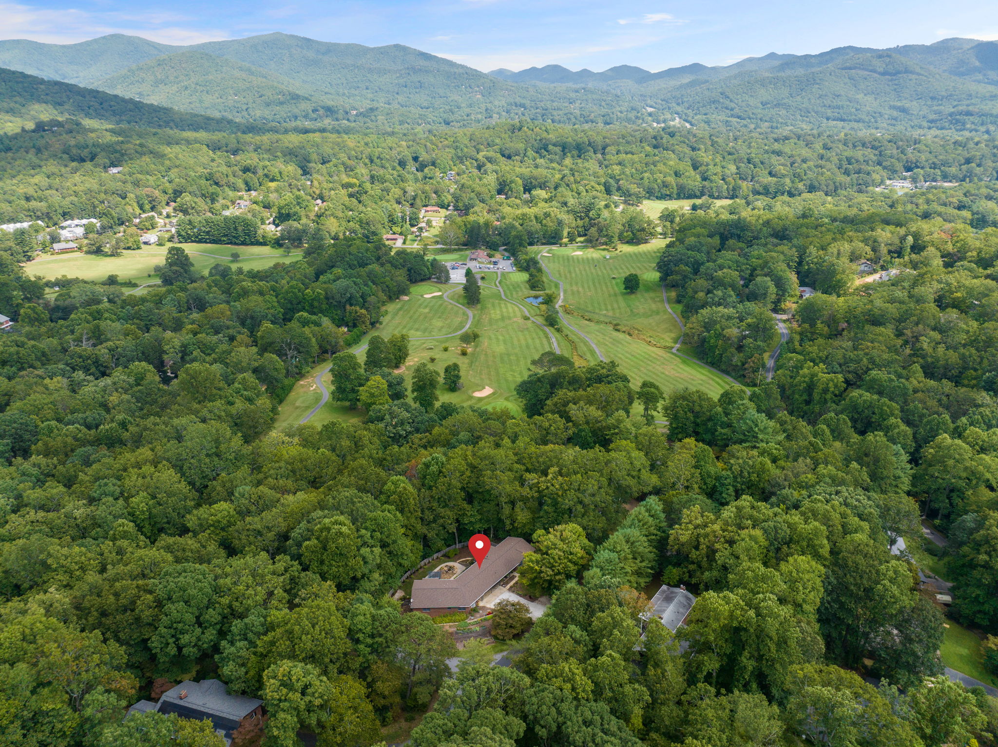 Home with Black Mountain Golf Course and Mountain Ranges in the Background