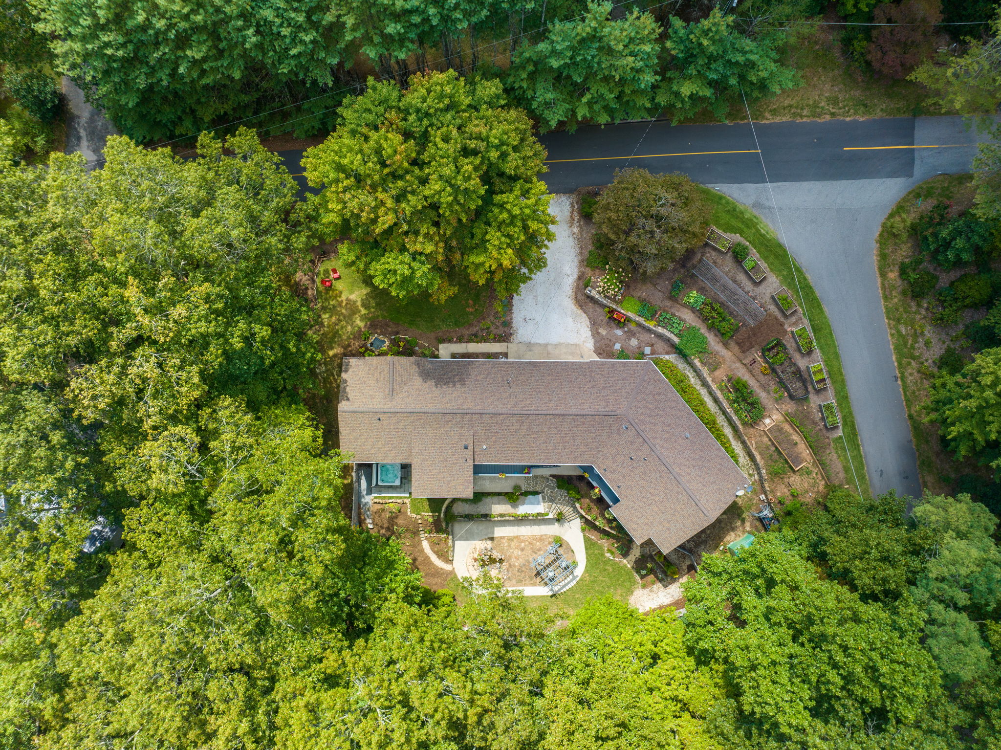 Overhead Property View at the Corner of Allen Mountain Dr and Pleasant Dr
