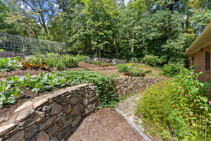 Garden Area and Gravel Drive leading to Backyard