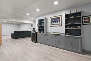 Bar Area into Media Room/Rec Room/Den Downstairs Main Dwelling