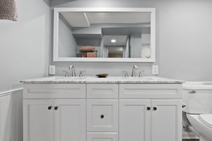 Bathroom Double Vanity Downstairs Main Dwelling