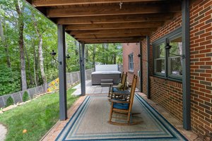 Sitting Area Lower Level by Hot Tub