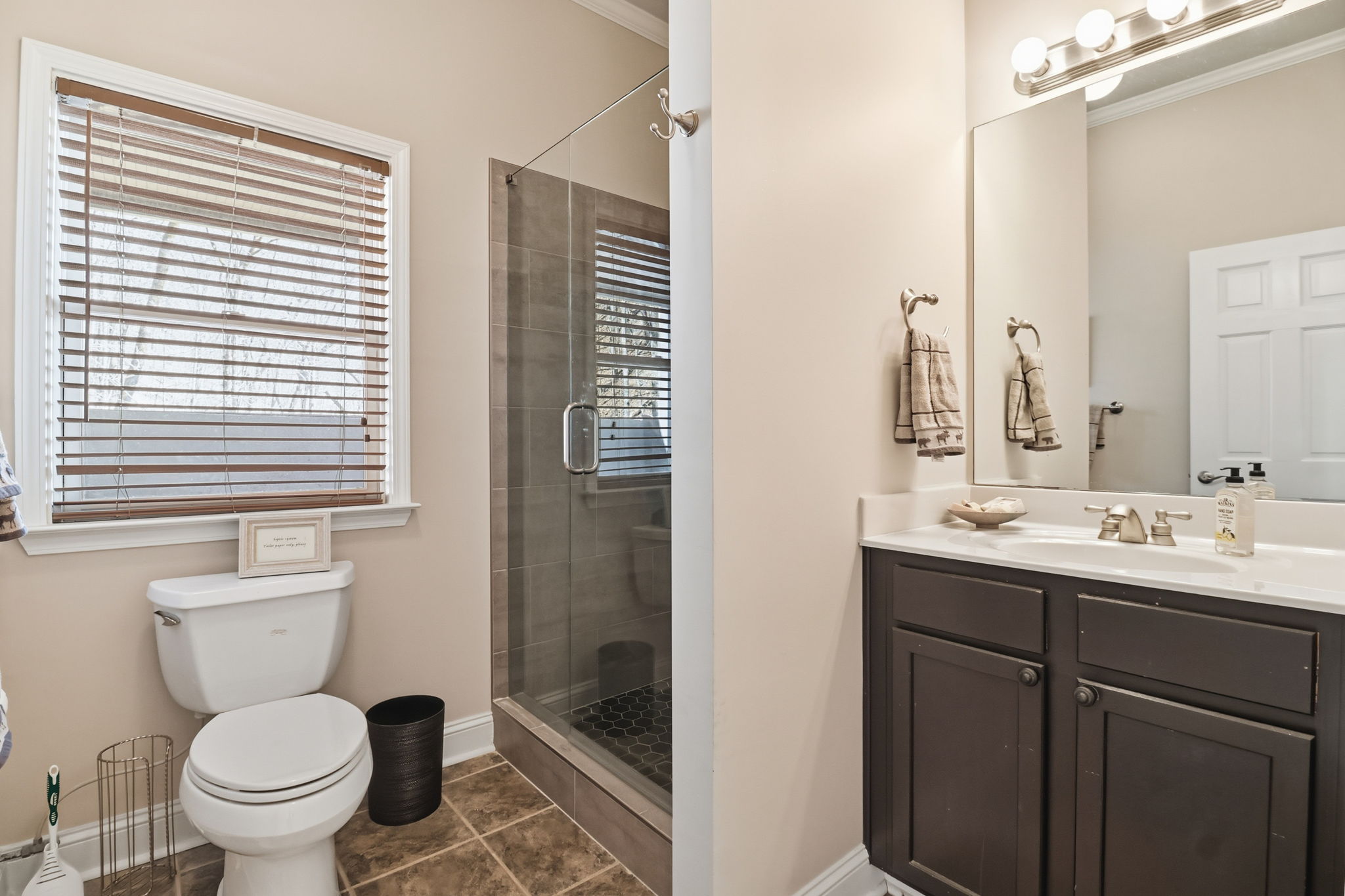 Terrace level full bathroom