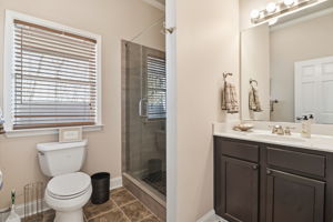 Terrace level full bathroom