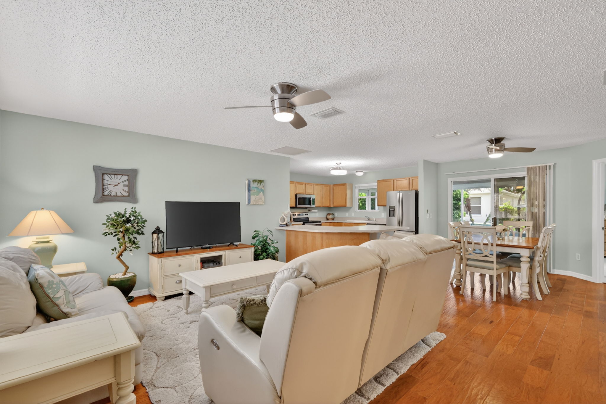 Living, Dining, and Kitchen