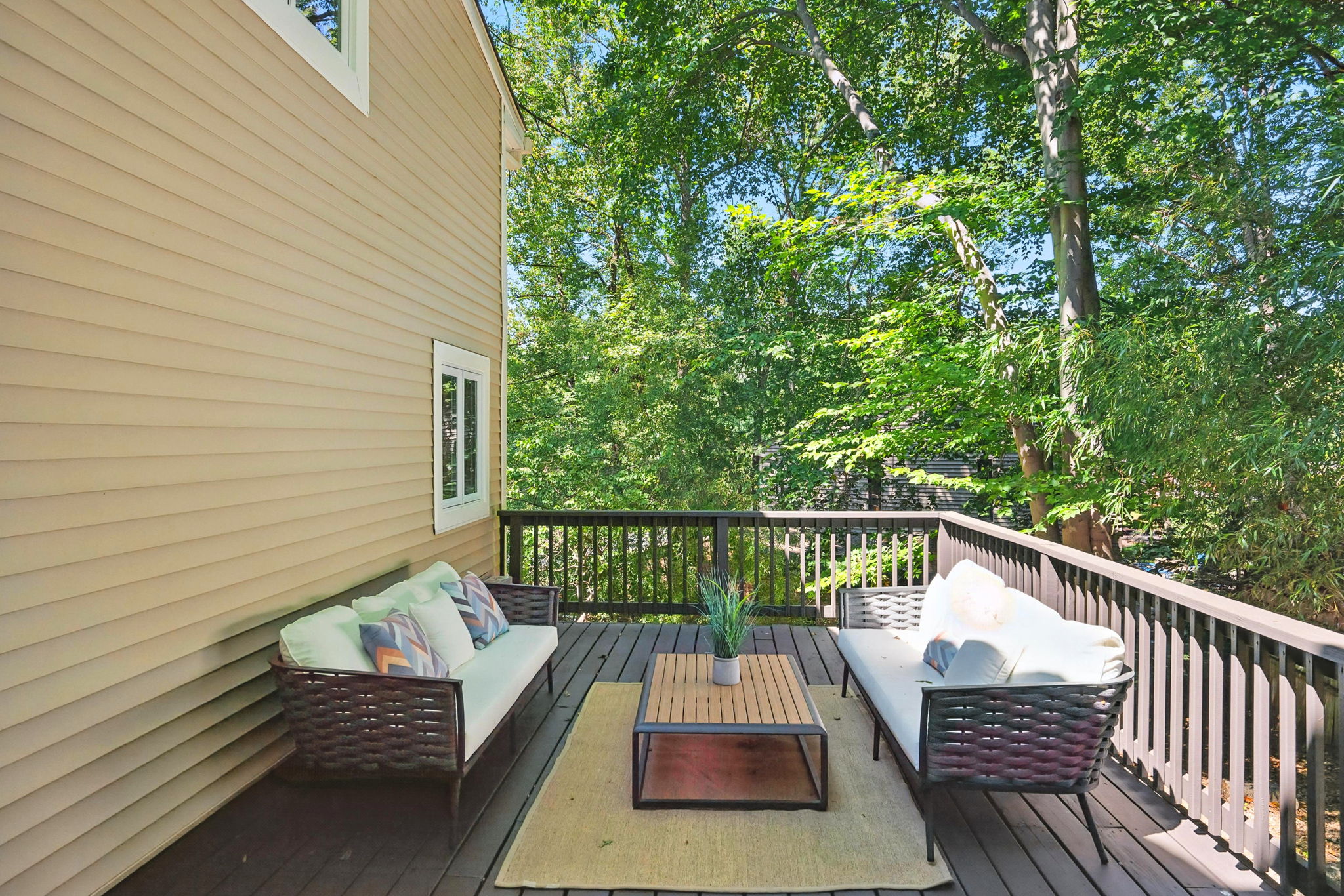 Deck Overlooking Mature Landscaping